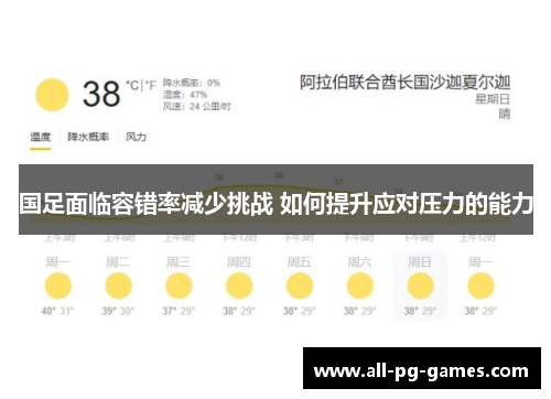 国足面临容错率减少挑战 如何提升应对压力的能力